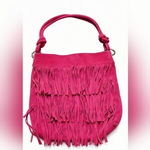 💗✨ Italian Suede Fringe Shoulder Bag | Made in Italy ✨💗